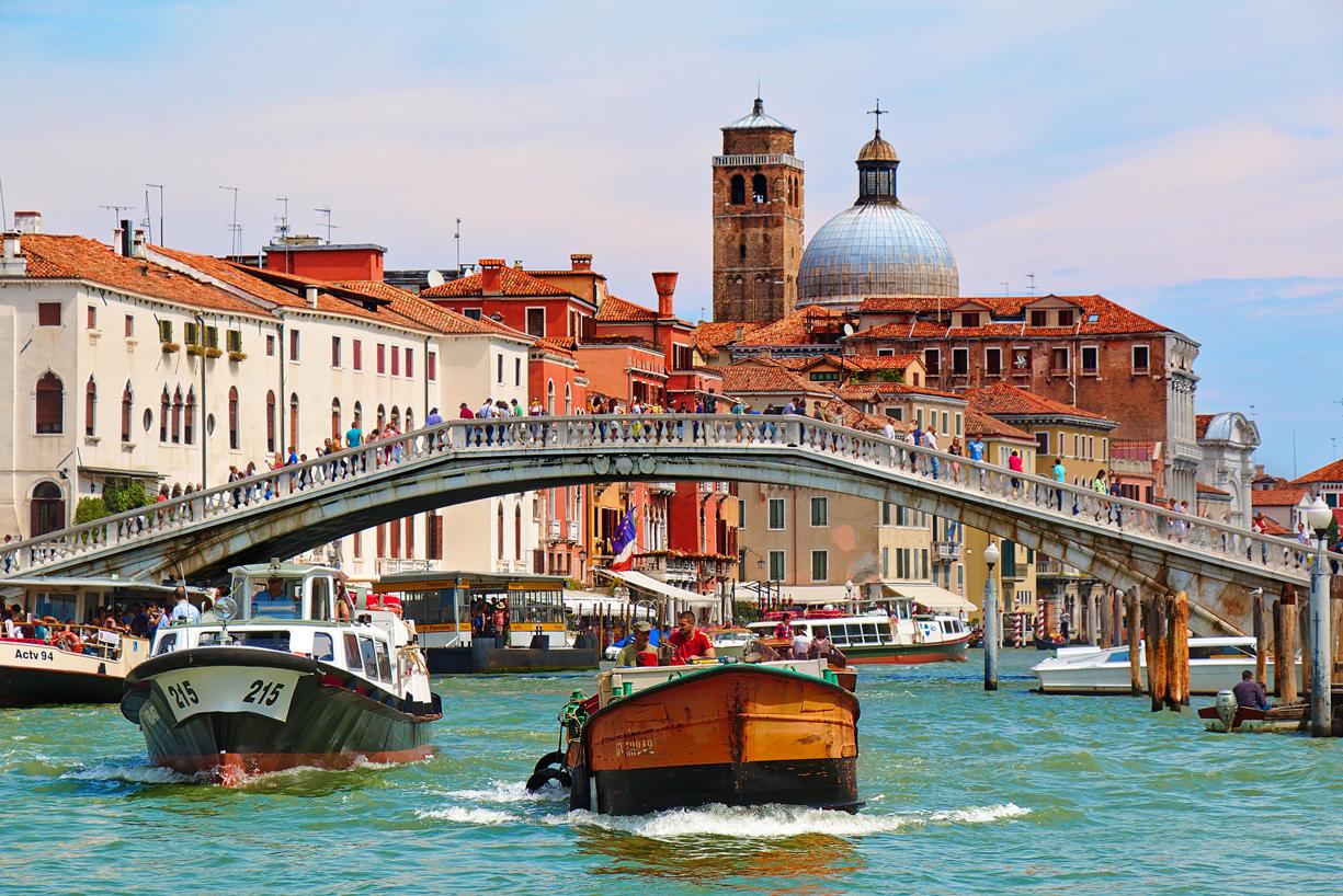 The Scalzi Bridge in Venice