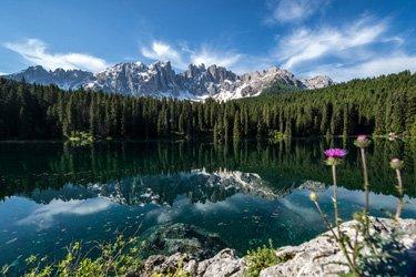 Lake Carezza in Bolzano