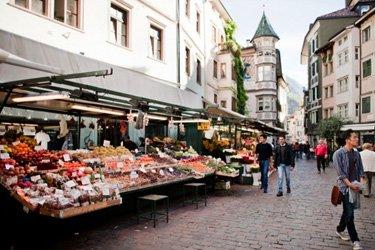 Piazza delle Erbe in Bolzano
