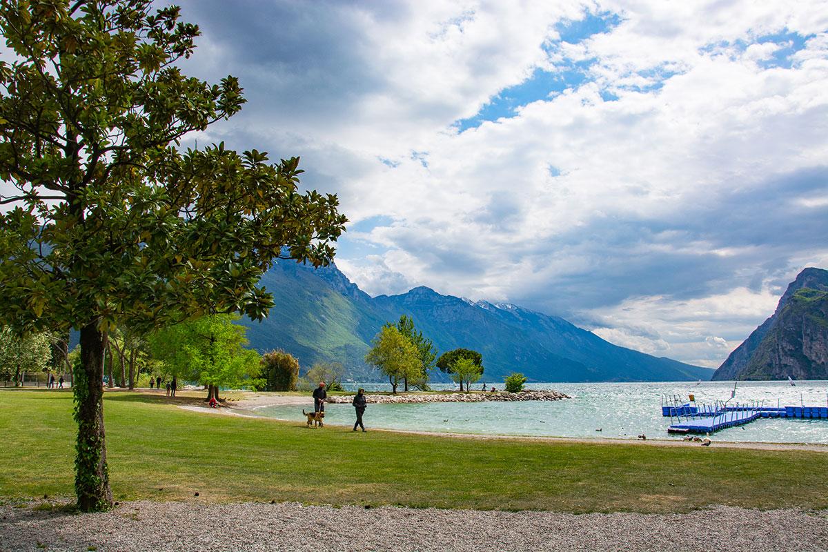 The beaches of Riva del Garda