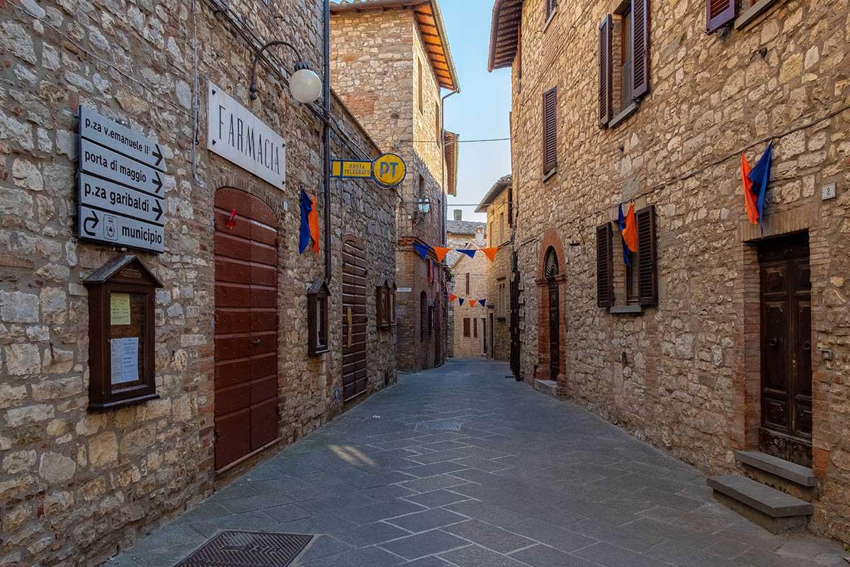 The historic center of Monte Castello di Vibio