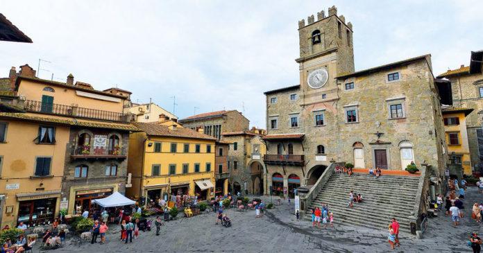 The village of Cortona in Tuscany