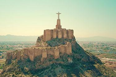 The Castle and the Christ of Monteagudo in Murcia
